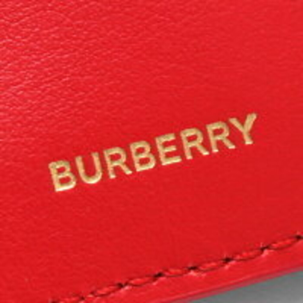 Burberry Monogram Bright Tri Lark Red fold Wallet